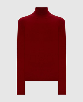 Max Mara Weekend Бордовий гольф KIKU з шовком і вовною KIKU