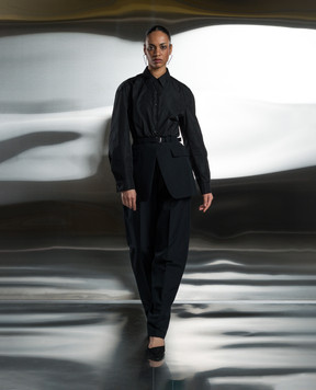 Alexander Wang Чорні штани з вовною 1WC1244680