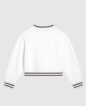 Dolce&Gabbana Дитячий білий світшот з логотипом DG L5JWBZG7PED812+