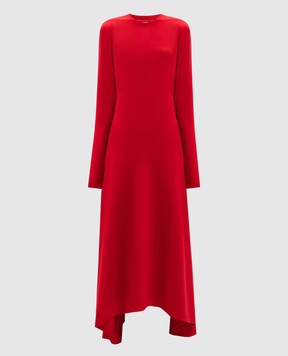 Vetements Красное платье с вышивкой логотипа WA65DR200R