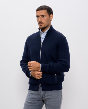 Brunello Cucinelli Синий кардиган из кашемира M22203906