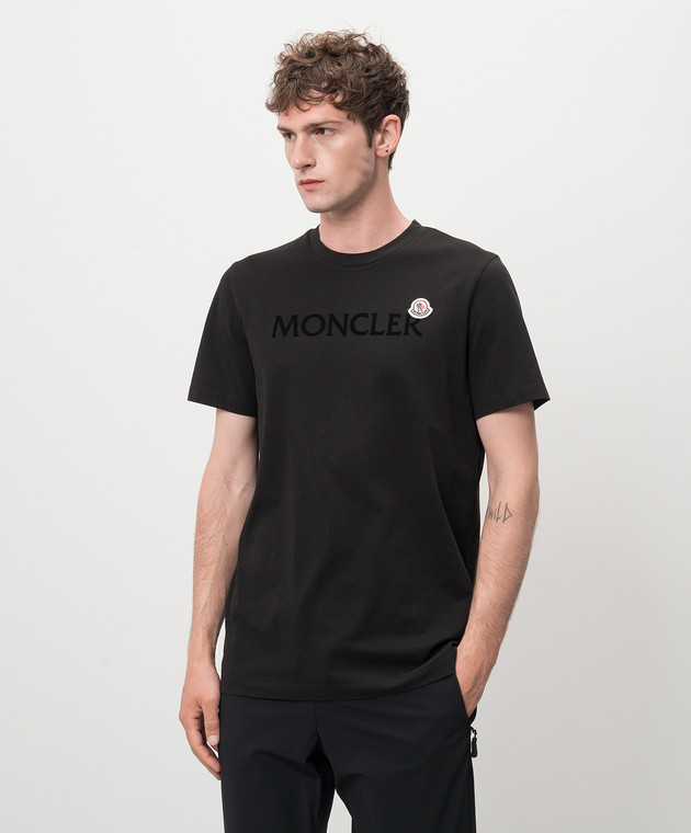 未使用　モンクレール　Top Embroidered Logo Canotta MONCLER (モンクレール) ロゴ刺繍 ワッペン コットンフリース ジャージ