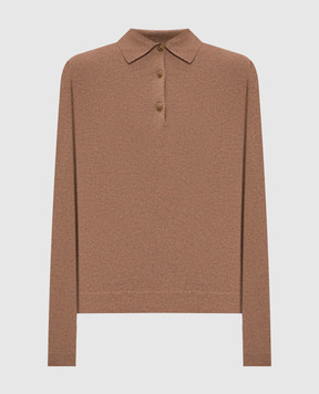 Loro Piana Коричневое поло из кашемира FAP8491