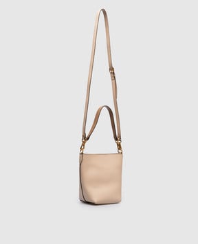 Gianni Chiarini Бежевая кожаная сумка бекет-бег Rubina BS11615PRCK