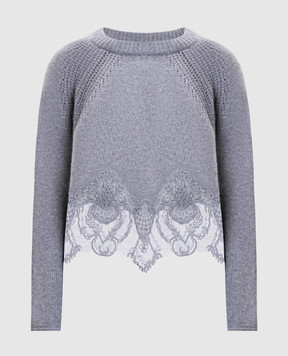 Ermanno Scervino Сірий светр з кашеміру D475M305APKFX