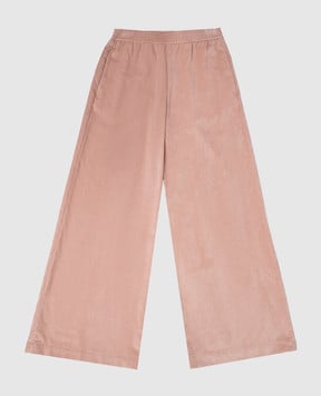 Moncler ENFANT Дитячі рожеві вельветові штани з логотипом 29542A00004598QF6
