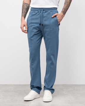 ISAIA Голубые спортивные штаны с логотипом логотип логотип MP0057J0300