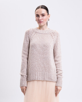 Ermanno Scervino Бежевий светр з кашеміру D475M332ITW