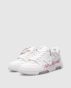 Off-White Білі шкіряні кросівки Out Of Office OWIA259C99LEA019