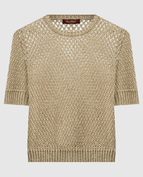 Max Mara Золотистий топ FASTO з люрексом FASTO