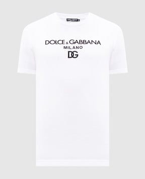 Dolce&Gabbana Біла футболка з логотипом G8PD7ZG7B9X