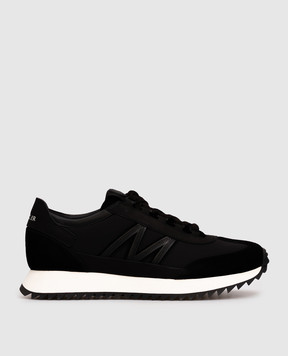 Moncler Черные комбинированные кроссовки Pacey2 K209A4M00210M7280
