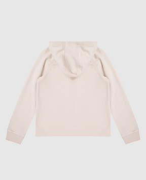 Brunello Cucinelli Дитяча бежева спортивна куртка з ланцюжком моніль BN05NE296C