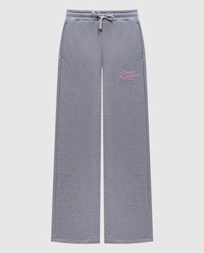 AMIRI Серые спортивные брюки с фактурной надписью AWJYSP1026
