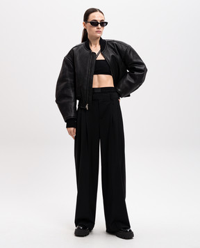 Alexander Wang Черные брюки Boxer с шерстью 1WC1254784