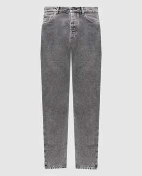 Brunello Cucinelli Сірі джинси з патчем логотипа M234PO1090