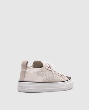 Brunello Cucinelli Серые кеды с цепочкой мониль MZ35G2650