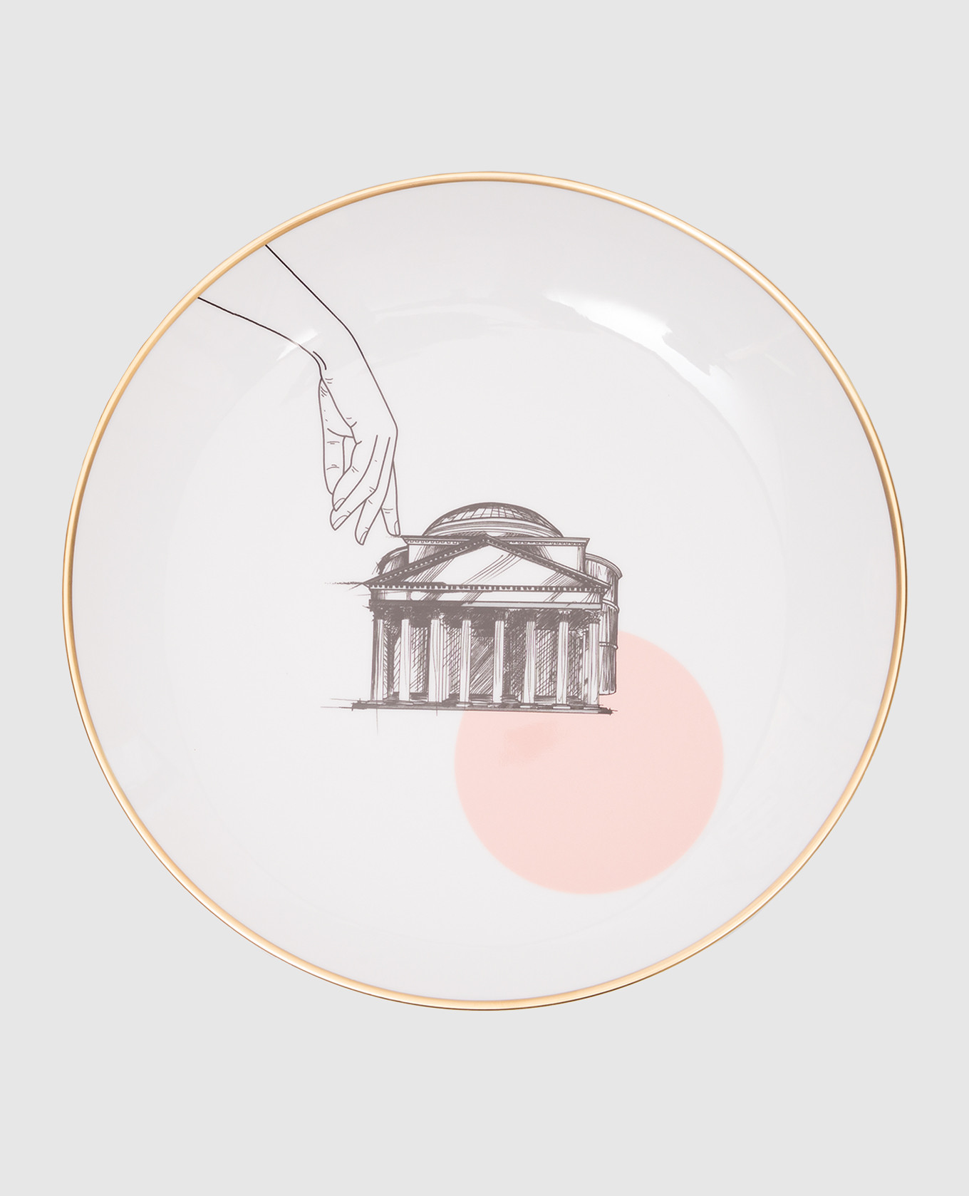 

Белое фарфоровое блюдо Roma, Белый, Посуда