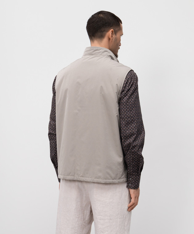 Brunello Cucinelli Жилет бежевого цвета MD4796521 изображение 4