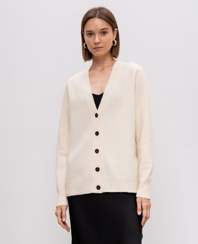 Jil Sander Бежевый кардиган из шерсти J01HP0002J14603