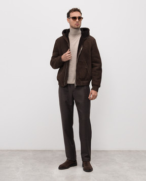 Brett Johnson Коричнева дублянка з капюшоном FW25L50ALPESP