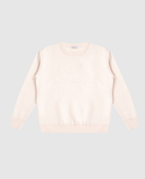 Dolce&Gabbana Дитячий бежевий светр з вовни L4KWE2JDVCQ