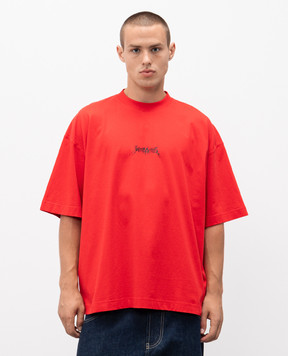Vetements Червона футболка з принтом логотипа UH76TR600R