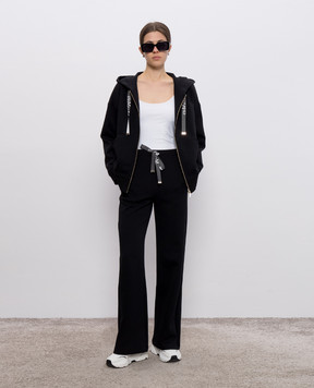 Max Mara Черная спортивная куртка JOUR с логотипом JOUR
