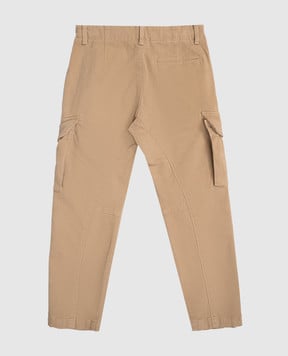 C.P. Company Детские коричневые брюки карго COP004LRC061014