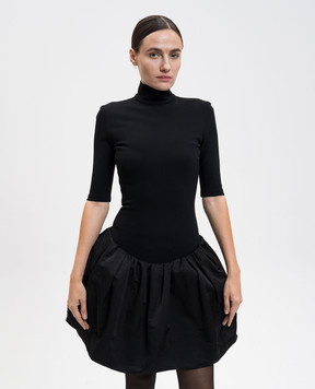 Magda Butrym Черное платье с драпировкой DRESS08208925