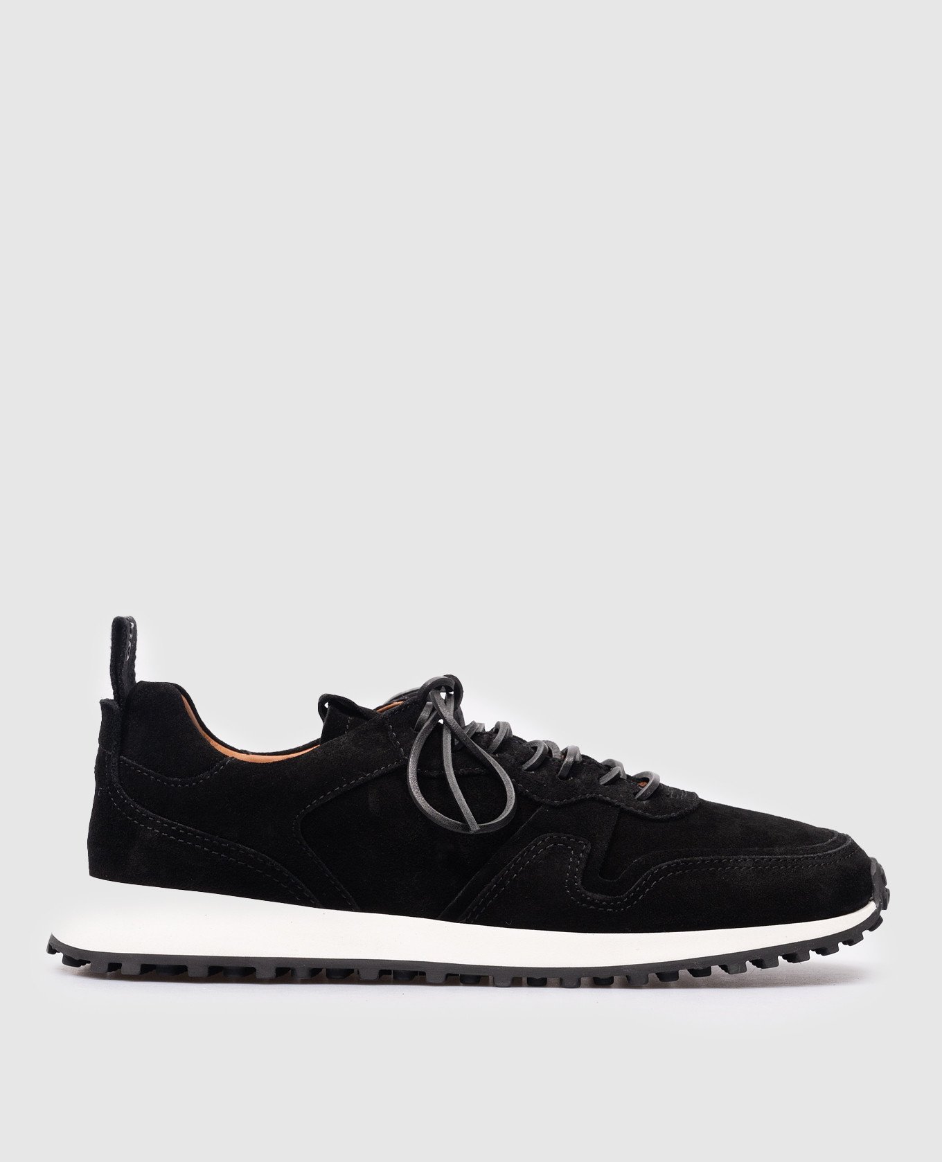 FUTURA black suede sneakers with logo