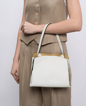 Gianni Chiarini Бежева шкіряна сумка Asia Double BS11235RNGDBLNAETN