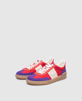 Valentino Красные комбинированные кроссовки UPVILLAGE 6W2S0IL9MBM