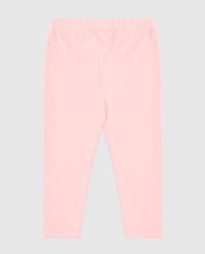Off-White Детские розовые леггинсы с принтом логотипа. OGX3001S25JER001
