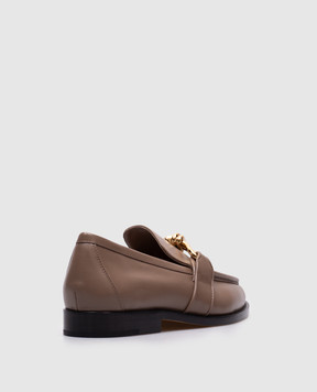 Bottega Veneta Коричневі шкіряні лофери Astaire 796697V5DZ0
