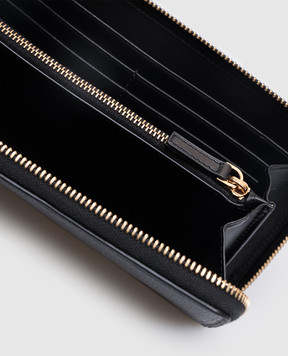 Versace Черный кожаный кошелек Medusa Biggie DPDI0561A10544
