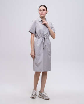 Peserico Сіра сукня-сорочка S0211601919