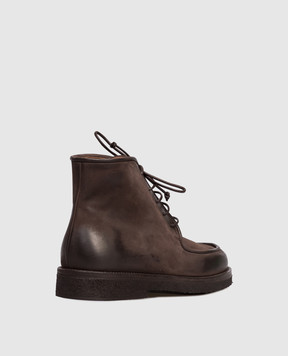 Marsell Коричневі черевики Moccar з нубуку MW8656P022