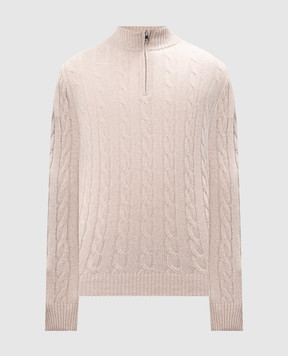 Cashmere&Whiskey Бежевый джемпер из кашемира MU9651307341TR3XL