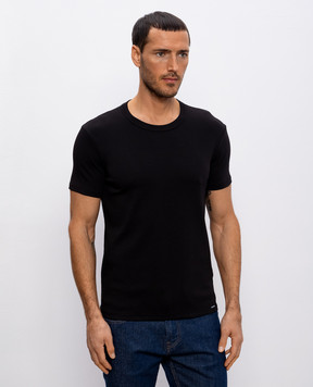 Tom Ford Черная футболка с нашивкой логотипа T4M081040