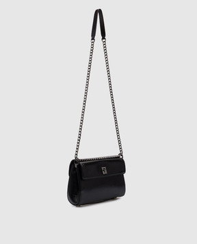 Valentino Чорна шкіряна сумка Vlogo 5W0B0Q64IAP