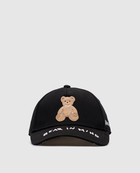 Palm Angels Черная кепка Bear in mind с вышивкой логотипа PMLB108S25FAB004