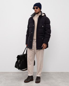 Brunello Cucinelli Синяя пуховая куртка MM4911823