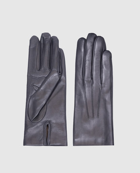 Sermoneta Gloves Серые кожаные перчатки B27