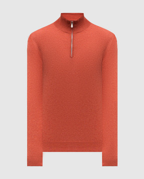 Brunello Cucinelli Помаранчевий джемпер з кашеміру M2200124