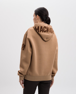Mackage Коричневые худи с фактурным логотипом KRYSR