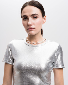 Shyla Серебряное колье Chunky link в виде цепочки с позолотой 22 карат CHUNKYLINKNECKLACE