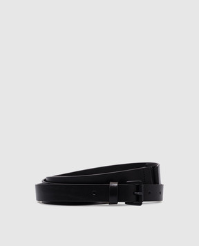 Ann Demeulemeester Чорний шкіряний пояс Fina B0012465LT128