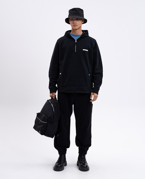 Stone Island Черные худи с принтом логотипа K2S156100012S0A20