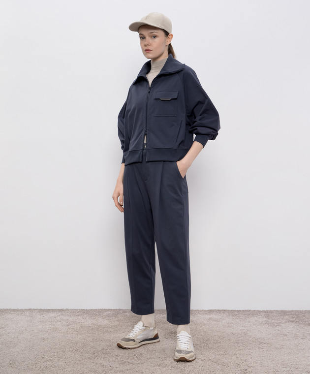 Brunello Cucinelli Синие брюки MP827SN799 изображение 2